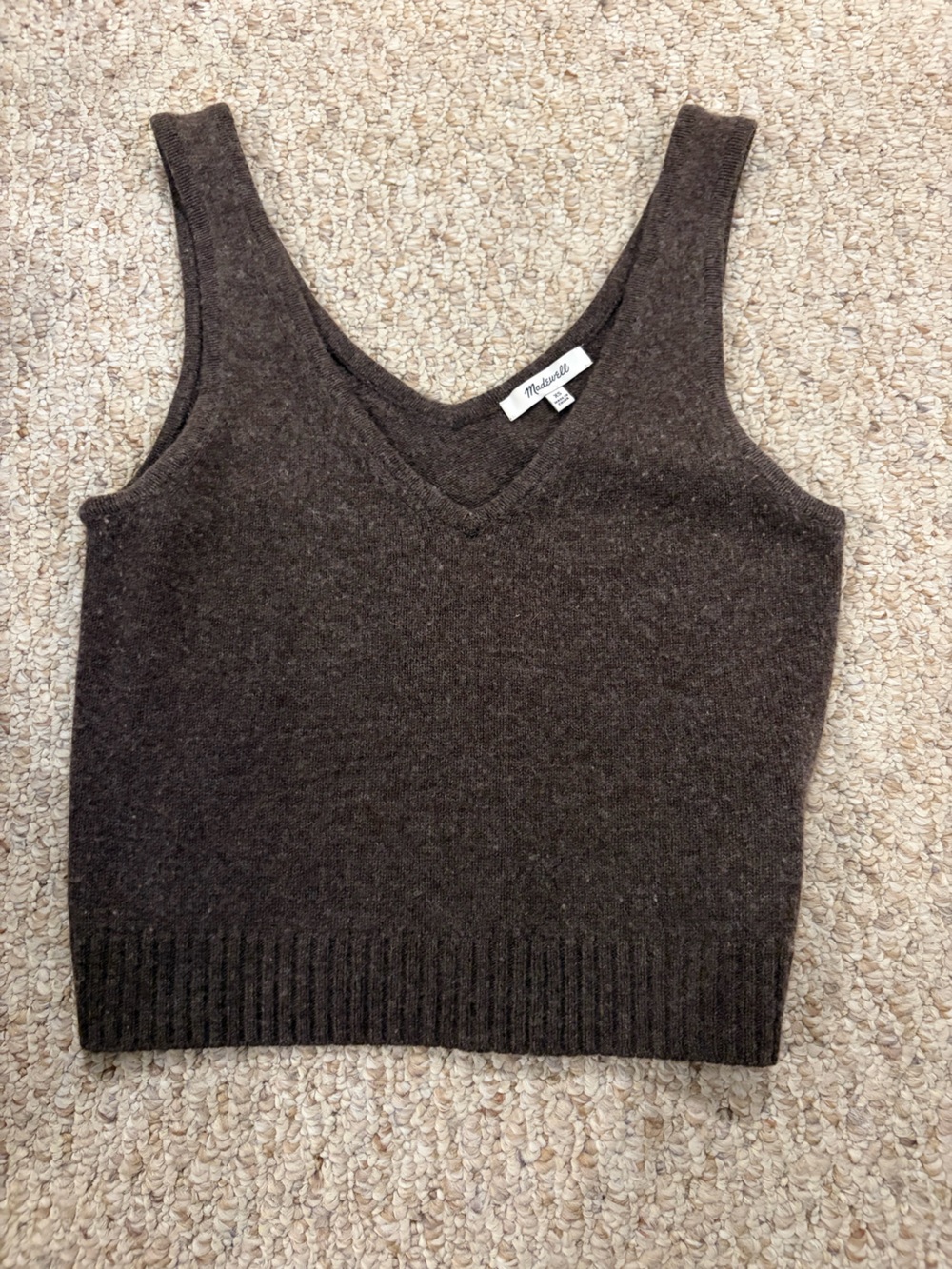 Madewell Brown Knit Tank Top - Picture 2 of 3